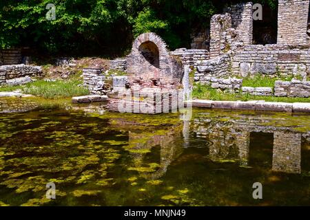 Butrinto rovine antiche Foto Stock