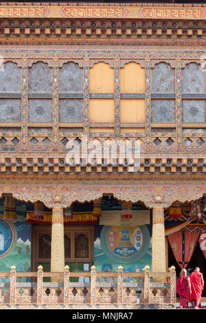 Punakha Dzong, noto anche come Pungtang Dewa chhenbi Phodrang (significato "il palazzo di grande felicità") in Punakha, Bhutan Foto Stock