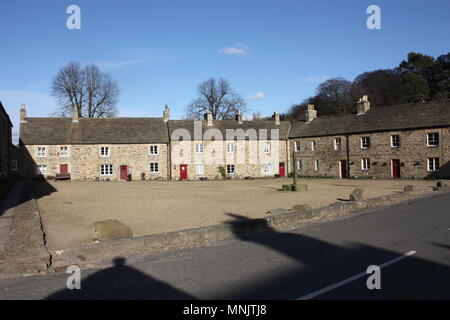 Edifici del villaggio di Blanchland in Northumbria, nord-est Inghilterra Foto Stock