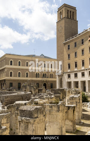 Anfiteatro romano di Lecce, Italia Foto Stock