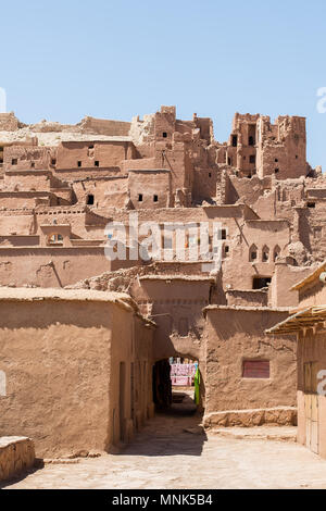 Ksar Ait Benhaddou, Ouarzazate, Marocco Foto Stock