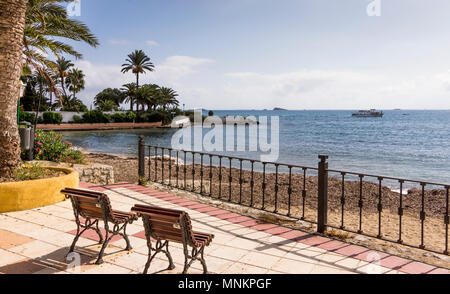 La città di Ibiza Island Costa Spagna Foto Stock