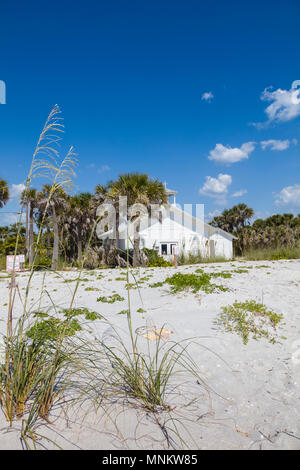 Shiloh Baptist Church, oggi noto come Amory Memorial Chapel in Gasparilla Island State Park il Gasparilla isola uno della costa del Golfo isole di barriera Foto Stock