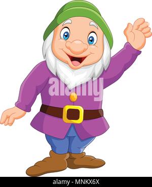 Felice nana cartoon Illustrazione Vettoriale