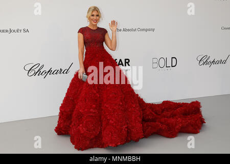 Hofit Golan arriva all'amfAR venticinquesima edizione del Cinema contro AIDS gala presso l'Hotel du Cap-Eden-Roc a Cap d'Antibes, Francia, durante la settantunesima Cannes Film Festival di Cannes, Francia. Credito: Giovanni Rasimus/Media punzone ***Francia, Svezia, Norvegia, DENARK, Finlandia, STATI UNITI D'AMERICA, REPUBBLICA CECA, SUD AMERICA SOLO*** Foto Stock