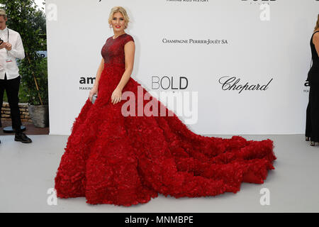 Hofit Golan arriva all'amfAR venticinquesima edizione del Cinema contro AIDS gala presso l'Hotel du Cap-Eden-Roc a Cap d'Antibes, Francia, durante la settantunesima Cannes Film Festival di Cannes, Francia. Credito: Giovanni Rasimus/Media punzone ***Francia, Svezia, Norvegia, DENARK, Finlandia, STATI UNITI D'AMERICA, REPUBBLICA CECA, SUD AMERICA SOLO*** Foto Stock