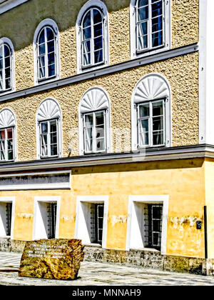 Brauna am Inn (Austria): Hitler del luogo di nascita; Hitlers Geburtshaus Foto Stock
