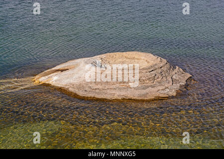 Cono del cono di pesca Geyser nel Lago Yellowstone nel Parco Nazionale di Yellowstone in Wyoming Foto Stock