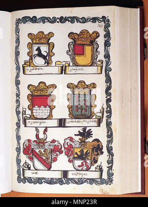 . Opus insignium armorumque . 1688. Johann von Weikhard Valvasor (1641-1693) nomi alternativi Johann Weichard von Valvasor, Janez Vajkard Valvasor Descrizione Carniolan storico, scrittore e scienziato Data di nascita e morte possono 1641 19 Settembre 1693 Luogo di nascita e morte Ljubljana Krško posizione di lavoro autorità di Norimberga controllo : Q551267 VIAF: 49262010 ISNI: 0000 0000 7974 9508 ULAN: 500098240 LCCN: N85090400 NLA: 35765670 WorldCat 944 Opus insignium armorumque 128 Foto Stock