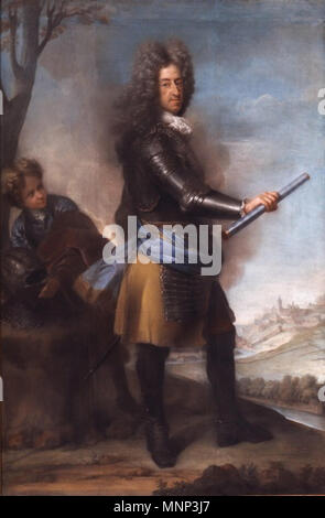 Kurfürst Max Emanuel von Bayern als Feldherr . Inglese: Ritratto di Massimiliano II Emanuele, Elettore di Baviera (1662-1726) . 1706. 877 Max Emanuel als Feldherr-Vivien, 1706 Foto Stock