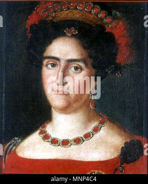 . Retrato de Maria Francisca de Assis de Bragança (1800-1834), filha de Dom João VI de Portogallo . Xix secolo. 859 Mariafrancisca-aparicio-MHN Foto Stock