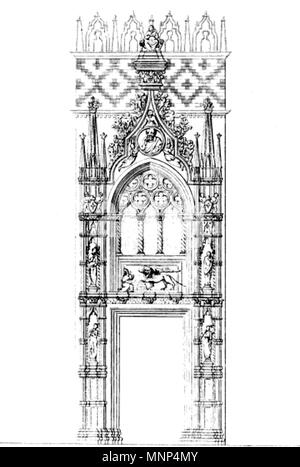 . Italiano: Incisione tratta da: "Il Palazzo Ducale di Venezia illustrato da Francesco Zanotto, con incisioni, Venezia 1841' . Il 5 luglio 2014, 10:05:24. Francesco Zanotto 955 Palazzo Ducale Venezia Tavola 7, Francesco Zanotto Foto Stock