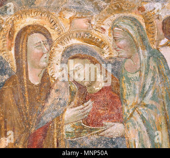 1341 13 . Italiano: Roberto Oderisi - Crocifissione - c. 1340: Materiali affresco Collocazione: Chiostro Paradiso Amalfi . 8 giugno 2008, 07:55:39. Creatore:Roberto Oderisi 1068 Roberto Oderisi - Crocifissione - Amalfi 03 Foto Stock