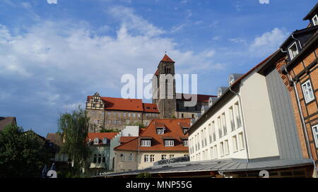 Quedlinburg, Stiftskirche San Servatius Foto Stock