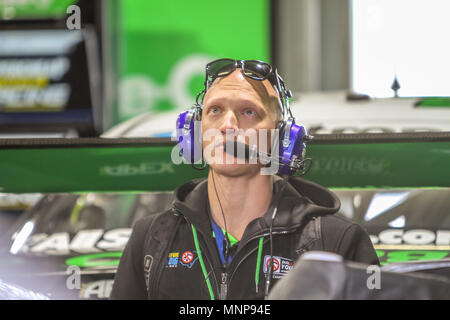 Winton SuperSprint , Winton, Victoria ,l'Australia il 19 maggio 2018. Dean Canto Co Driver per No. 5 Mark Winterbottomracing per Tickford Racing Box. Credito: Brett keating/Alamy Live News Foto Stock