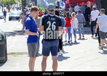 Londra, Regno Unito. Il 19 maggio 2018. Chelsea Fan Credito: Alex Cavendish/Alamy Live News Foto Stock