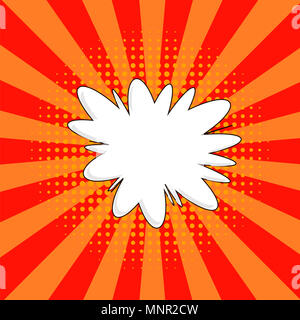 Libro di fumetti di sfondo. Colorato modello halftone Foto Stock