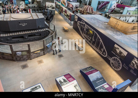 Carri armati sul display a Bovington Camp Tank Museum Foto Stock