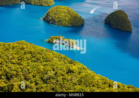 Bellissima vista dell'arco landmark in Palau dal di sopra Foto Stock