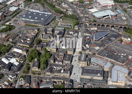 Vista aerea del Lancashire città di Accrington Foto Stock