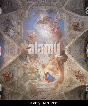 L'Annunciazione e quattro Profeti 1747. 966 Paul Troger - l'Annunciazione e quattro profeti - WGA23070 Foto Stock
