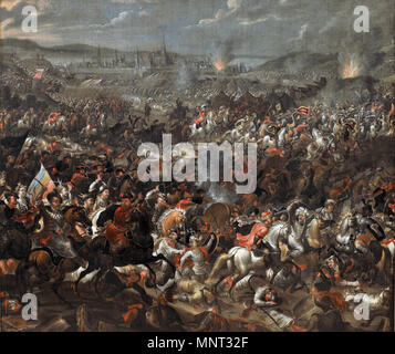 Polski: Bitwa pod Wiedniem battaglia di Vienna (1683 - 1685). 967 Pauwel Casteels - Battaglia di Vienna - Google Art Project Foto Stock