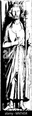 . Français : Gisant de Pépin le Bref (714-768) . 1848. 972 Pipino Foto Stock