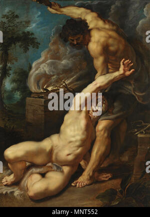 Caino uccidere Abele tra il 1608 e il 1609. 976 Peter Paul Rubens - Caino uccidere Abele (Courtauld Institute) Foto Stock