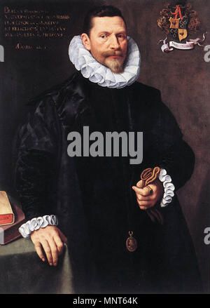 Ritratto di Petrus Ricardus 1592. 980 Petrus Ricardus da Frans Pourbus il giovane Foto Stock