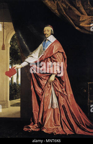 Il cardinale Richelieu circa 1637. 982 Philippe de Champaigne - Il Cardinale Richelieu - WGA04723 Foto Stock
