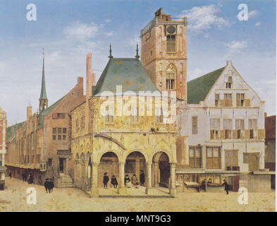 Il municipio della città vecchia di Amsterdam 1657. 993 Pieter Saenredam - Altes Rathaus von Amsterdam - 1657 Foto Stock