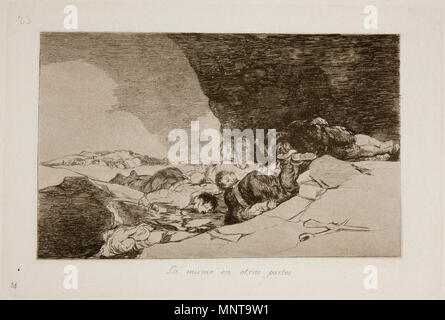 . Inglese: Los desastres de la guerra, piastra n. 23 (1a edizione, Madrid: Real Academia de Bellas Artes de San Fernando, 1863) . 29 luglio 2008, 11:39:51. Francisco Goya (1746-1828) nomi alternativi Francisco Goya Lucientes, Francisco de Goya y Lucientes, Francisco José Goya Lucientes Descrizione pittore spagnolo, printmaker, litografo, incisore ed incisore Data di nascita e morte 30 Marzo 1746 16 aprile 1828 Luogo di nascita e morte Fuendetodos Bordeaux posizione Lavoro Madrid, Saragozza, Bordeaux competente controllo : Q5432 VIAF: 54343141 ISNI: 0000 0001 2280 1608 ULAN: 500118936 LCCN: n7 Foto Stock