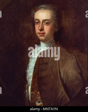 . Massachusetts governatore coloniale Thomas Hutchinson . 1741. Edward Truman 1190 ThomasHutchinsonByEdwardTruman Foto Stock