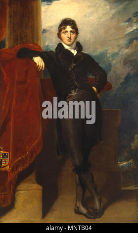 B1981.25.736 1189 Thomas Lawrence, Ritratto di Lord Granville Leveson-Gower, successivamente primo Earl Granville (c. 1804-1809) Foto Stock
