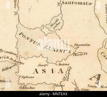 . Deutsch : Mappa del mondo Secondo Strabone (1814). Bye, J., incisore. 1814. James Playfair (1738-1819) nomi alternativi Playfair, principale; Principal Playfair, St Andrews Descrizione accademico britannico Data di nascita e morte 1738 1819 competente controllo : Q14500320 VIAF: 67993865 1010 Playfair, principale. Mappa del mondo Secondo Strabone. 1814 CA Foto Stock