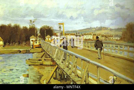 . Woodbridge a Argenteuil. Alfred Sisley . 1872. Alfred Sisley (1839-1899) nomi alternativi Arthur Sisley; a. sisley; Sisley; alfred sissley; sisley a. Descrizione French-British pittore, litografo ed incisore Data di nascita e morte 30 Ottobre 1839 29 gennaio 1899 Luogo di nascita e morte Parigi Moret-sur-Loing sede di lavoro Parigi e Fontainebleau, Île-de-France, London Authority control : Q175130 VIAF: 32004750 ISNI: 0000 0001 0884 6332 ULAN: 500027485 LCCN: N79102762 NLA: 35502761 WorldCat 1013 Pont Argenteuil Sisley Foto Stock