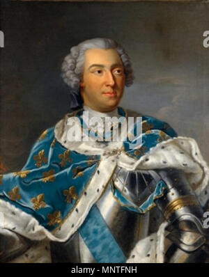 . Français : Portrait du Roi Louis XV (1710-1774) Polski: Portret króla Ludwika XV . Il XVIII secolo. 1016 Portrait du Roi Louis XV Foto Stock