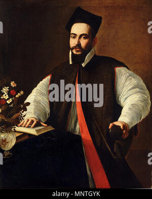Inglese: ritratto di Papa Urbano VIII. (Maffeo Barberini) data sconosciuta. 1021 Ritratto di papa Urbano VIII-Caravaggio (Maffeo Barberini) Foto Stock