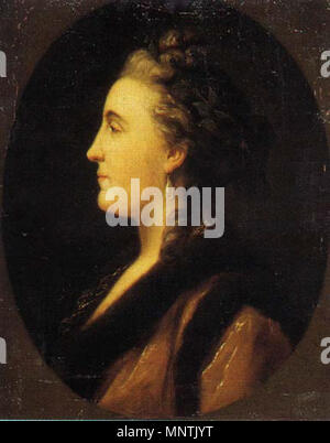 . Эриксен, Вигилиус Портрет Екатерины II в профиль. Государственный Русский музей. 1760s. Эриксен, Вигилиус 1030 ritratto di profilo di Caterina II da V.Eriksen (1760s, il museo russo) Foto Stock