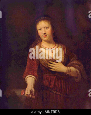 Saskia van Uylenburgh come Flora 1641. 1051 Rembrandt Harmensz. van Rijn 087 Foto Stock