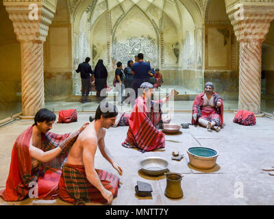 Shiraz, Iran - 27 Aprile 2018: Vakil famosi bagni pubblici in Shiraz Iran Foto Stock