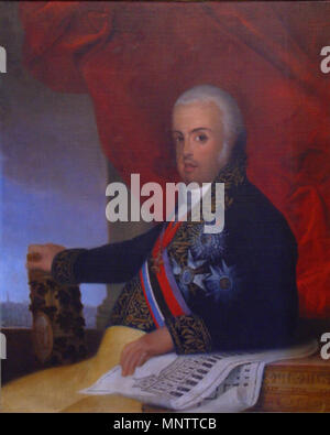 1056 Retrato de João VI (c. 1807) - Domingos Sequeira Foto Stock