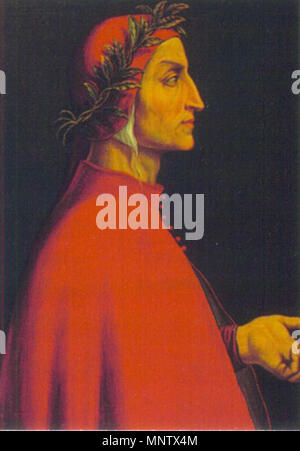 . Descrizione sconosciuta pittore italiano Scuola Italiana . Il XVI secolo. 1063 sconosciuto Ritratto di Dante Alighieri Foto Stock