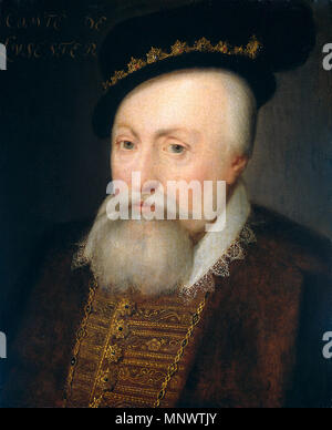 Ritratto di Robert Dudley (1532-1588), 1° Conte di Leicester . Ritratto di Robert Dudley (1532-1588), 1° Conte di Leicester. Parte della serie di Leeuwarden, una serie di ritratti dei funzionari militari da ottanta anni di guerra come pure membri della casa di Orange-Nassau, per la prima volta documentata nel 1633 nell'Stadhouderlijk Hof (Stadholder's Court) in Leeuwarden (vedere l'oggetto storia). circa 1609-1633. 1067 Robert Dudley Graaf van Leicester Rijksmuseum Ravesteyn Foto Stock