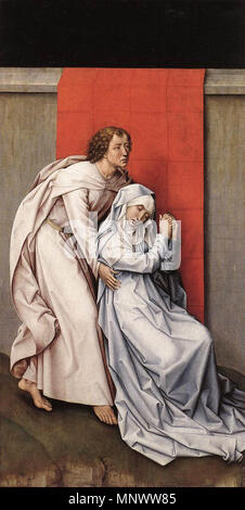 Crocifissione dittico (pannello sinistro) circa 1460. 1070 Rogier van der Weyden - Crocifissione dittico (pannello di sinistra) - WGA25677 Foto Stock