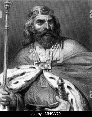 . Français : Raoul de Bourgogne (c.890-936), Roi des franchi inglese: Ritratto di Rodolfo di Francia . 1843. 1077 Rudolph di Francia Foto Stock