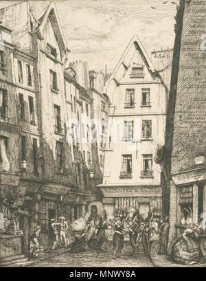 . Inglese: Rue piroettare (Parigi) da Charles Meryon (1821-1868). 1860. Charles Méryon (1821-1868) nomi alternativi Charles Meryon; charles meryon; Cahrles Meryon Descrizione incisore francese, pittore e disegnatore Data di nascita e morte 23 novembre 1821 13 febbraio 1868 Luogo di nascita e morte Paris Charenton competente controllo : Q247505 VIAF: 71573863 ISNI: 0000 0000 8077 7565 ULAN: 500001302 LCCN: N50036922 NLA: 35348062 WorldCat 1078 Rue piroettare da Charles Meryon Foto Stock