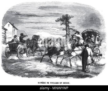 . Inglese: Russo titolo di viaggio (Geoffroy, 1845) . 1845. Charles-Michel Geoffroy (1819-1882) nomi alternativi C. Geoffroi e Ch. Geoffroy. Descrizione incisore francese Data di nascita e morte 2 Luglio 1819 24 marzo 1882 Luogo di nascita e morte Joinville, Haute-Marne Passy sede di lavoro Parigi competente controllo : Q16538504 VIAF: 39651247 ISNI: 0000 0000 6634 6371 LCCN: N97860850 GND: 13203185X SUDOC: 137922590 WorldCat 1080 russo titolo di viaggio (Geoffroy, 1845) Foto Stock