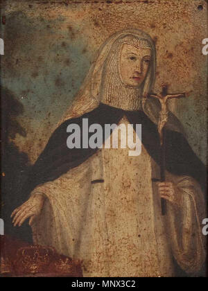 . Inglese: Beato Joan, Principessa di Portogallo Português: Beata Joana, Infanta de Portugal . Xvii o XVIII secolo. Unknown 1094 Santa Joana Princesa - XVII - XVIII secolo scuola portoghese Foto Stock