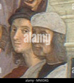 . Il frammento obrazu Raffaello Sanzio (1483-1520) nomi alternativi Raffaello Santi, Raffaello de Urbino, Raffaello Sanzio de Urbino, Raffael Descrizione pittore e architetto Data di nascita e morte 6 aprile 1483 6 aprile 1520 Luogo di nascita e morte Urbino Roma sede di lavoro Firenze, Roma, Perugia competente controllo : Q5597 VIAF: 64055977 ISNI: 0000 0001 2136 483X ULAN: 500023578 LCCN: N79041756 NLA: 35442294 WorldCat 1095 Sanzio-Bazzi Foto Stock